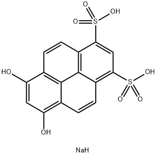 6,8-二羟基芘-1,3-二磺酸二钠盐 结构式