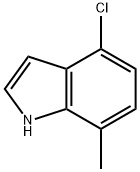 4-氯-7-甲基吲哚 结构式