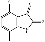 4-氯-7-甲基靛红 结构式