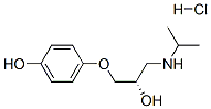 (S)-4-[2-hydroxy-3-[(1-methylethyl)amino]propoxy]phenol hydrochloride 结构式