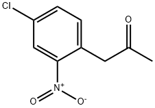 1-(4-氯-2-硝基苯基)丙烷-2-酮 结构式