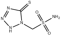 1-SULFAMOYLMETHYL-5-MERCAPTOTETRAZOLE 结构式