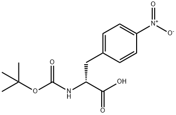 BOC-D-4-硝基苯丙氨酸 结构式