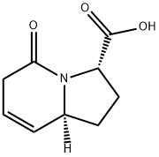 3-Indolizinecarboxylicacid,1,2,3,5,6,8a-hexahydro-5-oxo-,(3S,8aS)-(9CI) 结构式