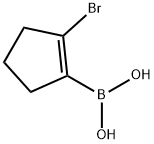 2-溴-1-环戊烯硼酸 结构式
