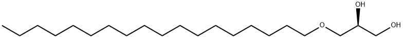 (2S)-3-O-Octadecylglycerol 结构式