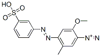 2-Methoxy-5-methyl-4-[(3-sulfophenyl)azo]benzenediazonium 结构式