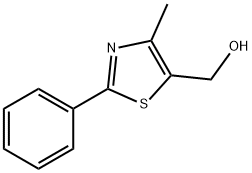 (4-甲基-2-苯基-1,3-噻唑-5-基)甲醇 结构式