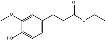 4-羟基-3-甲氧基-苯丙酸乙酯 结构式