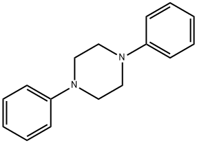 1,4-二苯基哌嗪 结构式