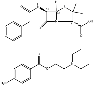 普鲁卡因青霉素 G 结构式