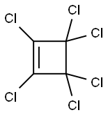 hexachlorocyclobutene  结构式