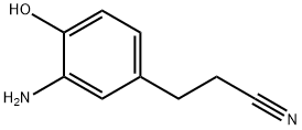 Benzenepropanenitrile,  3-amino-4-hydroxy- 结构式