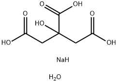 柠檬酸氢二钠水合物  结构式
