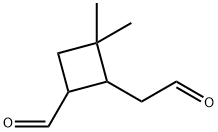 Cyclobutaneacetaldehyde, 4-formyl-2,2-dimethyl- (9CI) 结构式