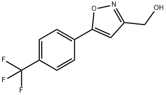 5-[4-(TRIFLUOROMETHYL)PHENYL]-3-ISOXAZOLEMETHANOL 结构式