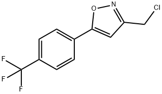 3-(CHLOROMETHYL)-5-[4-(TRIFLUOROMETHYL)PHENYL]ISOXAZOLE 结构式