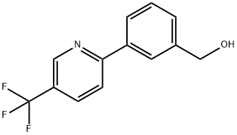 3-(3-(Trifluoromethyl)pyridin-2-yl)benzyl alcohol 结构式