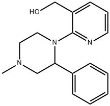 2-(4-甲基-2-苯基-1-哌嗪基)-3-吡啶甲醇 结构式