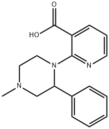 2-(4-Methyl-2-phenylpiperazin-1-yl)nicotinic acid