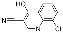 3-Quinolinecarbonitrile, 8-chloro-4-hydroxy- 结构式