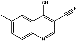 4-羟基-6-甲基喹啉-3-腈 结构式