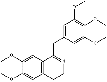 6,7-二甲氧基-1-(3,4,5-三甲氧基苄基)-3,4-二氢异喹啉 结构式