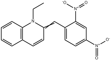 2-[(2,4-dinitrophenyl)methylene]-1-ethyl-1,2-dihydroquinoline 结构式