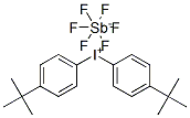 双(4-叔丁基苯基)碘六氟锑酸盐 结构式