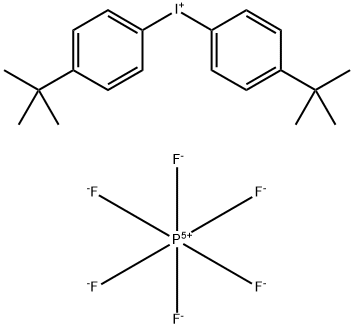 双(4-叔丁基苯)碘六氟磷酸盐 结构式