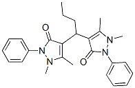 4-[1-(1,5-dimethyl-3-oxo-2-phenyl-pyrazol-4-yl)butyl]-1,5-dimethyl-2-phenyl-pyrazol-3-one 结构式