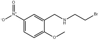 N-(2-Bromoethyl)-2-methoxy-5-nitrobenzylamine 结构式