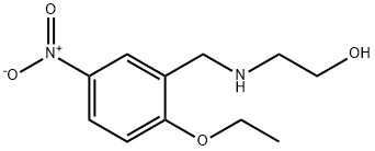 2-[[(2-Ethoxy-5-nitrophenyl)methyl]amino]ethanol 结构式