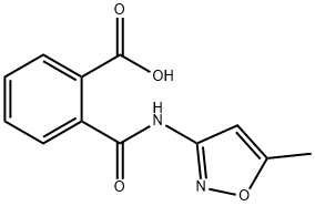 Benzoic acid, 2-[[(5-methyl-3-isoxazolyl)amino]carbonyl]- (9CI) 结构式