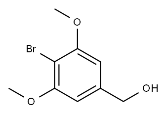 4-溴-3,5-二甲氧基苯甲醇 结构式