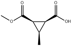 1,2-Cyclopropanedicarboxylicacid,3-methyl-,monomethylester,(1S,2R,3R)-(9CI) 结构式