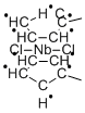 双(甲基环戊二烯)二氯化铌 结构式