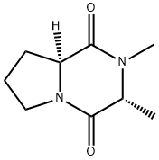 Pyrrolo[1,2-a]pyrazine-1,4-dione, hexahydro-2,3-dimethyl-, (3R-cis)- (9CI) 结构式