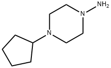 1-氨基-4-环戊基哌嗪 结构式