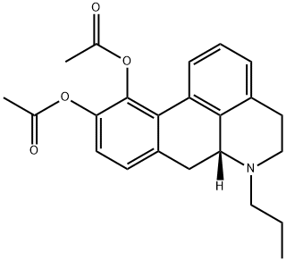 Diacetic acid 5,6,6a,7-tetrahydro-6-propyl-4H-dibenzo[de,g]quinoline-10,11-diyl ester 结构式