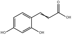 2,4-二羟基肉桂酸 结构式