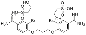 依西双溴丙脒 结构式