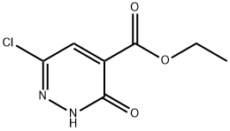 3-氧代-6-氯-2,3-二氢哒嗪-4-甲酸乙酯 结构式