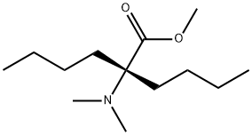 2-Butyl-2-dimethylaminohexanoic acid methyl ester 结构式