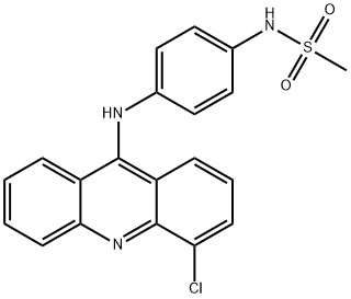 N-[4-[(3-Chloro-9-acridinyl)amino]phenyl]methanesulfonamide 结构式