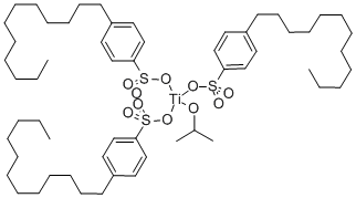 异丙基三(十二烷基苯磺酰基)钛酸酯 结构式