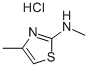 METHYL-(4-METHYL-THIAZOL-2-YL)-AMINE HYDROCHLORIDE 结构式