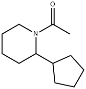 Piperidine, 1-acetyl-2-cyclopentyl- (9CI) 结构式