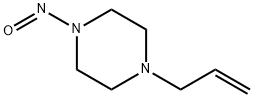 1-烯丙基-4-亚硝基哌嗪 结构式