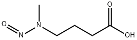 N-亚硝基-N-甲基-4-氨基丁酸 结构式